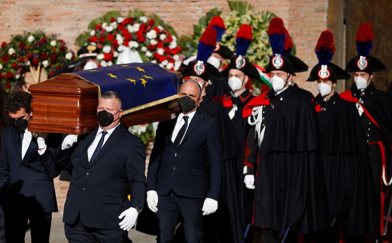 Italy bids farewell to EU parliament chief at state funeral