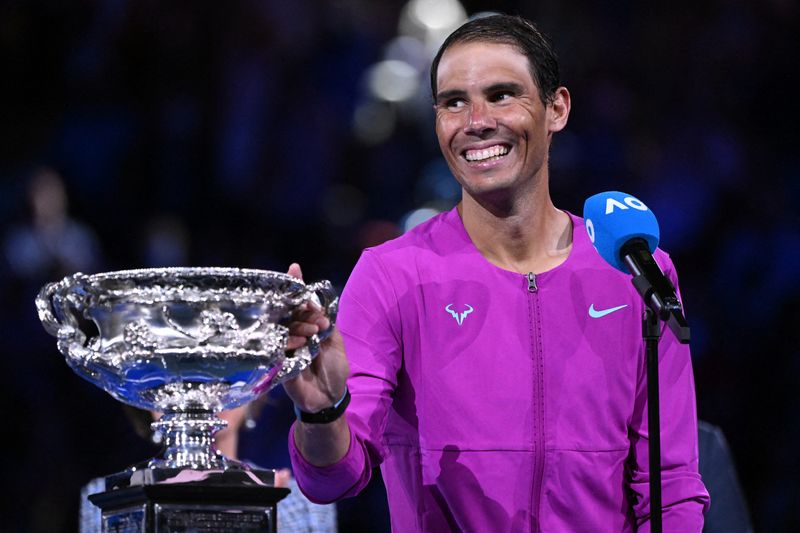 Tennis-Nadal edges Medvedev in five-set thriller to win Australian Open