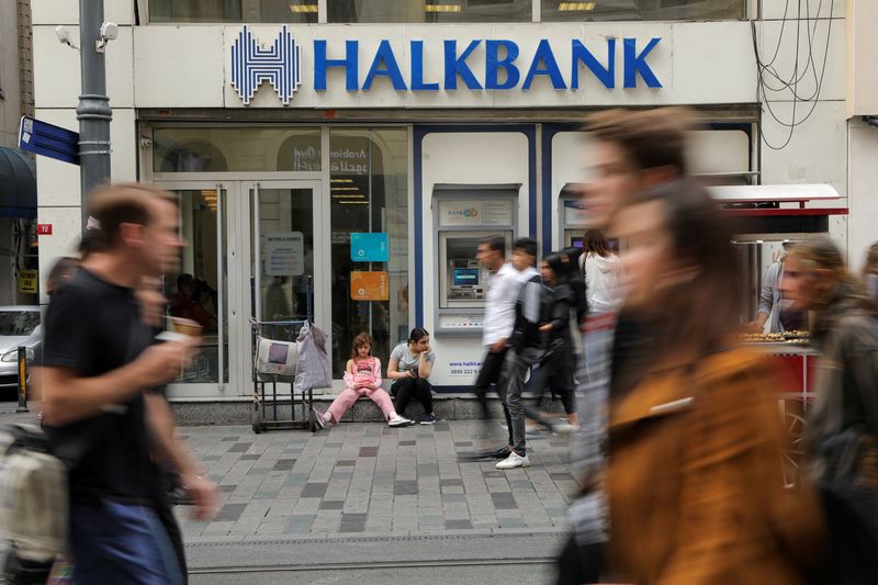 Turkey's Halkbank shares jump after U.S. prosecution put on hold