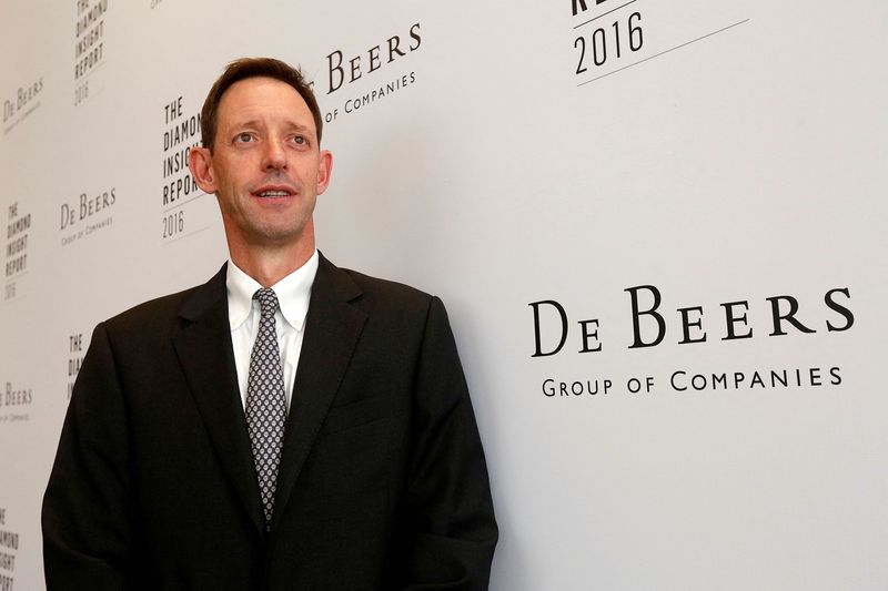 De Beers CEO sees stable natural diamond supply, decent industry growth