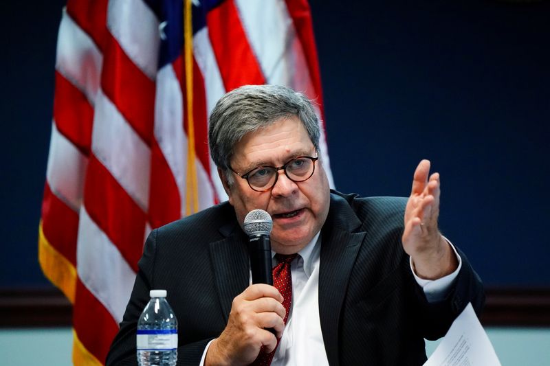 Ex-U.S. Attorney was wrong to bash critic of Barr's election memo -report