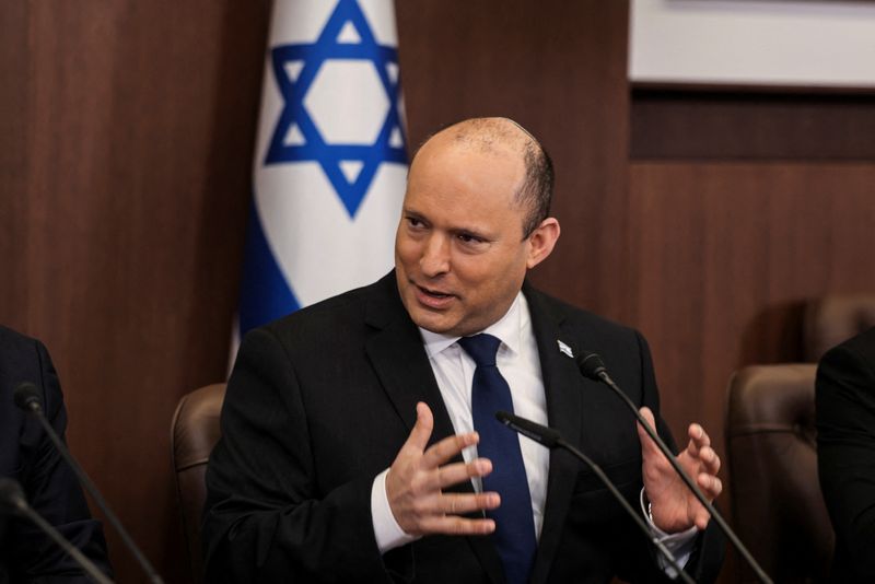 Israeli prime minister lands in Bahrain in first visit