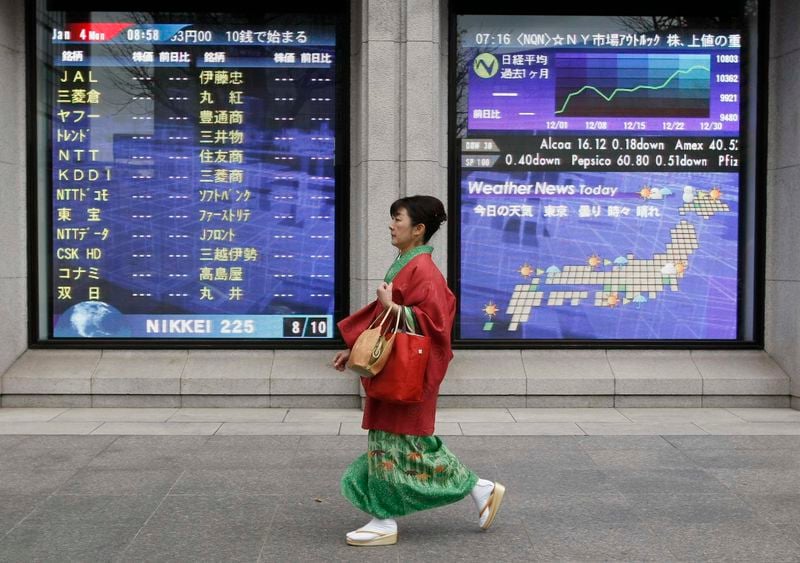 Japan stocks lower at close of trade; Nikkei 225 down 0.79%