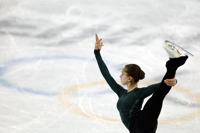 Olympics-Russian skater Valieva failed drug test taken before her golden Games debut