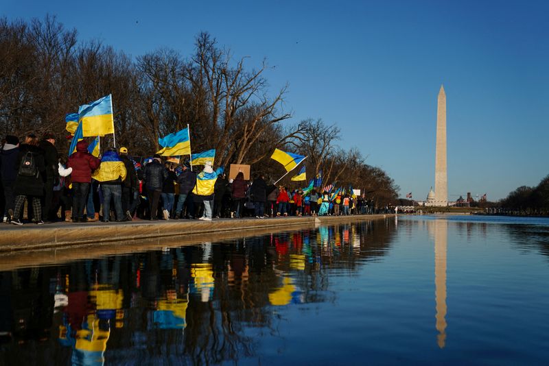 Protesters 'stand with Ukraine' across United States