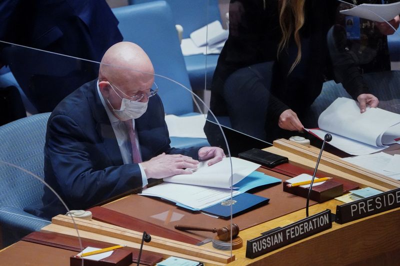 Russia vetoes U.N. Security action on Ukraine, China abstains