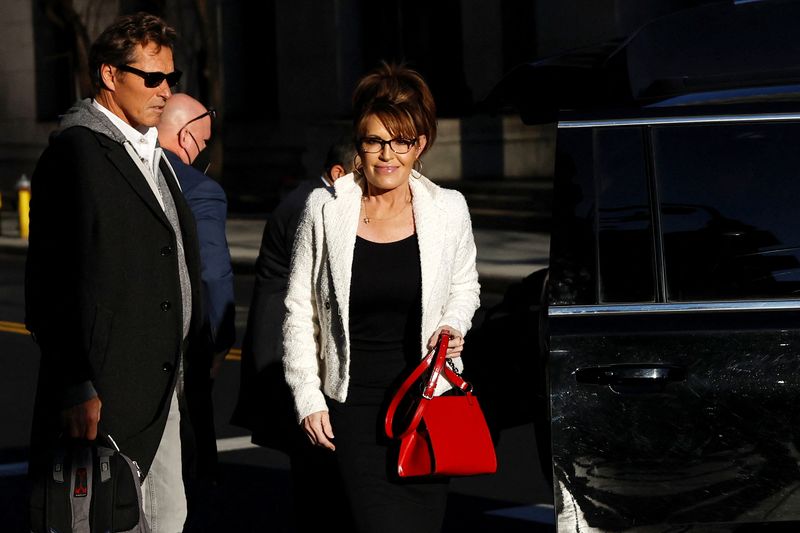 Sarah Palin testifies she felt 'powerless' against New York Times