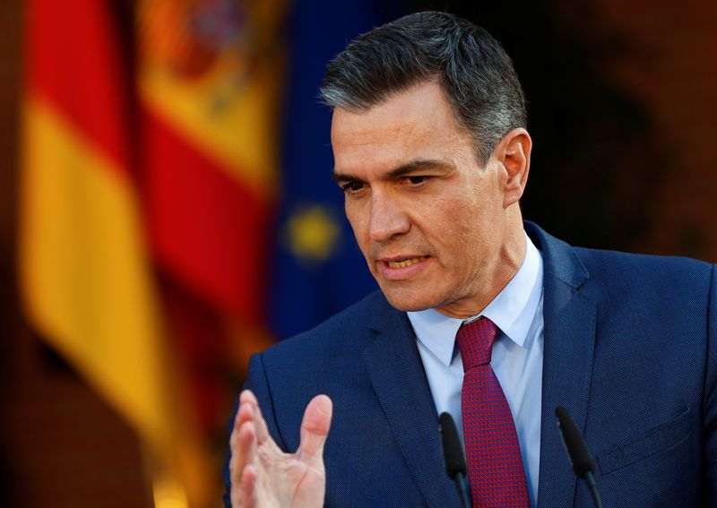 Spain's PM Sanchez warns of economic hit from Ukraine conflict