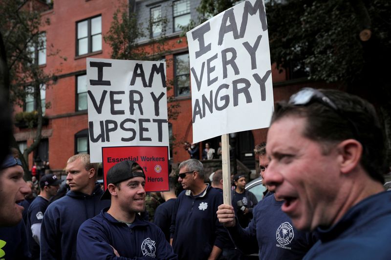 Thousands of unvaccinated New York municipal workers could lose jobs Friday