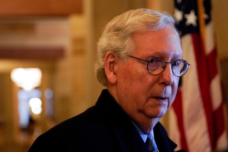 U.S. Senate Republican leader McConnell to meet with Fed's Powell on inflation