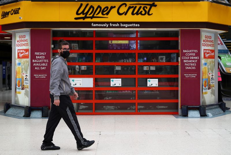 Upper Crust owner SSP sales at 57% of pre-COVID levels in recent weeks