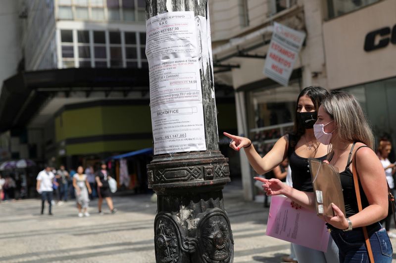 Brazil's jobless rate hits six-year low for quarter through February