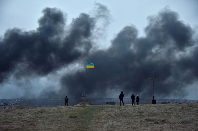 Rockets strike Ukraine's Lviv as Biden says Putin 'cannot remain in power'