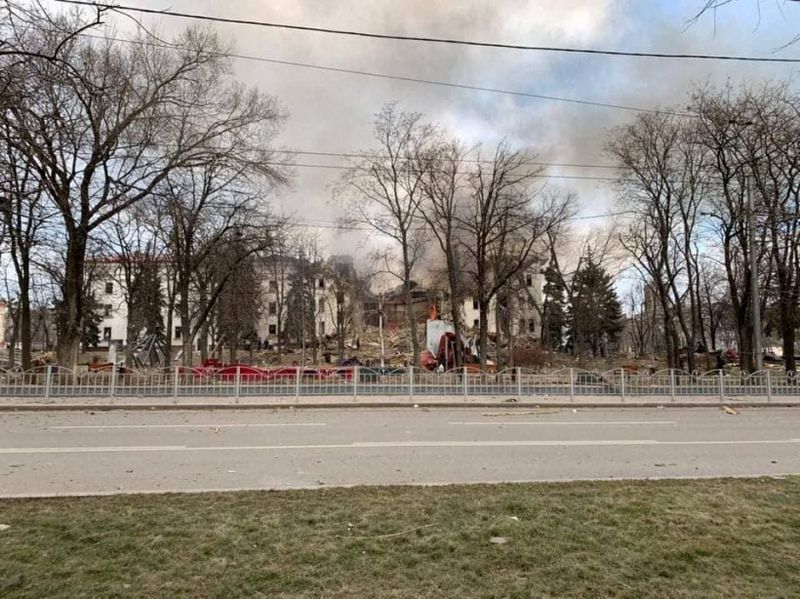 Shells hit theatre sheltering Ukraine civilians, Biden calls Putin a war criminal