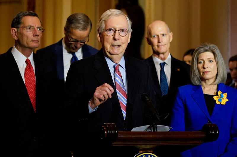 U.S. Senate Republicans split over 'Rescue America' plan