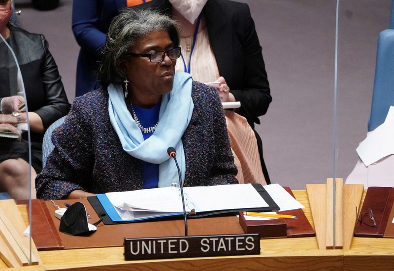 U.S. envoy to U.N. decries 'disturbing' claims of Ukrainians deported to Russia