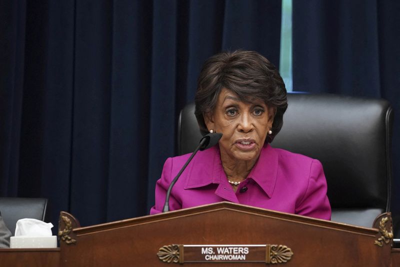 U.S. lawmaker Waters presses financial trade groups for details on Russia exits
