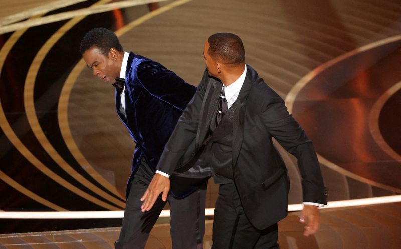 Will Smith smacks Chris Rock on stage at Oscars, drops F-bomb