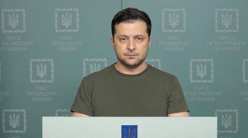 Exclusive-Ukraine's Zelenskiy tells Russia: stop bombing before ceasefire talks can start