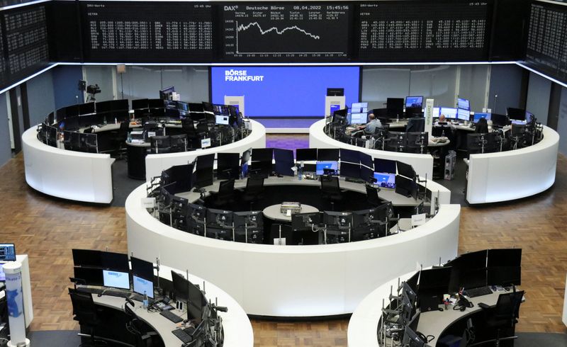 Banks drag European stocks lower ahead of U.S. inflation data