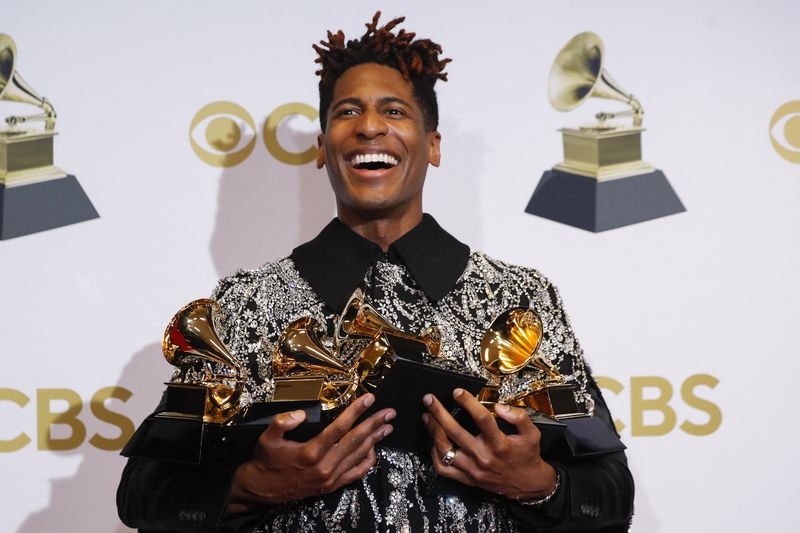 Batiste wins album honor, Zelenskiy makes appeal at Grammys