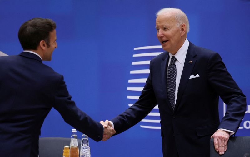 Biden pleased with Macron's victory in French election