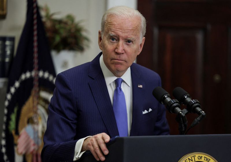 Biden says he is looking at forgiving some student loans