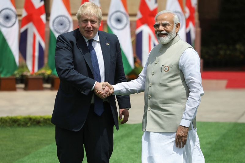 Britain's Johnson to offer India help building its own fighter jets