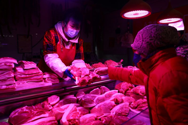China Q1 pork output jumps 14% on year - stats bureau