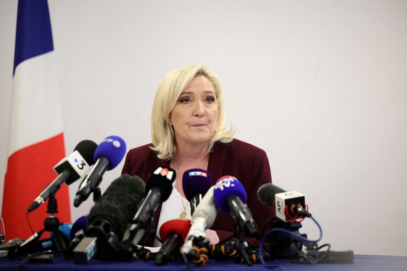 Far-right candidate Le Pen calls Macron France's most 