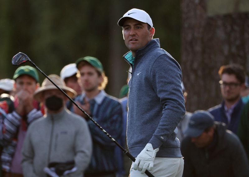 Golf-Scheffler in Masters spotlight as Woods exits centre stage