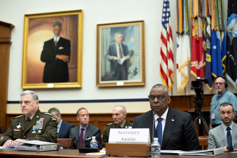 In heated exchange, US defense chief defends Ukraine response