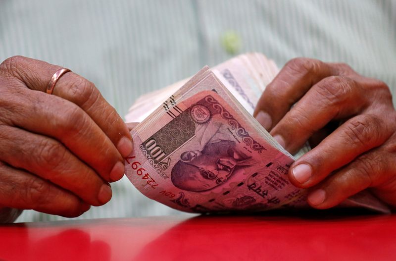 Indian bond yields off session highs on short-covering; rupee near 1-month low