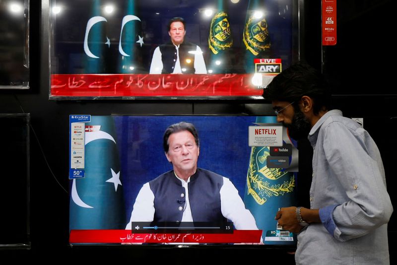 Pakistan parliament adjourns, to reconvene on vote to oust PM Khan -speaker