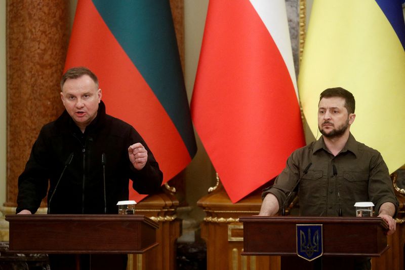 Russian spy chief says U.S., Poland plotting division of Ukraine