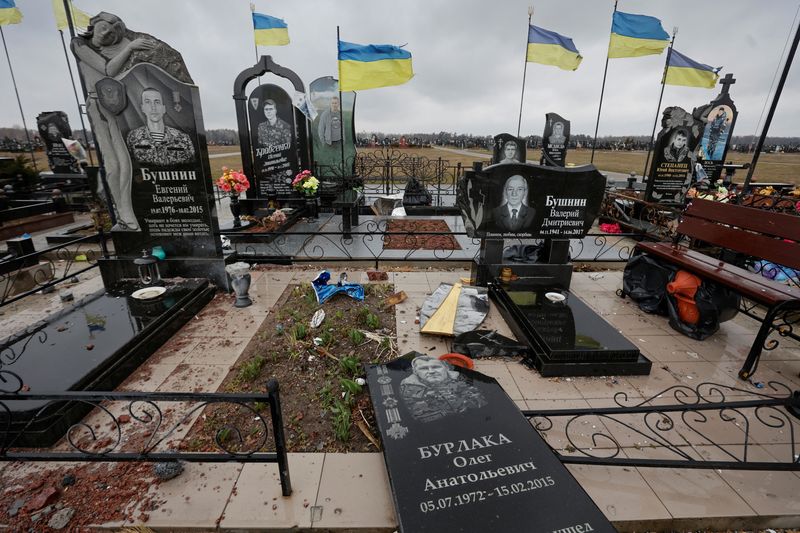 Ukraine says 2,500-3,000 of its troops killed in war, no count of civilian deaths