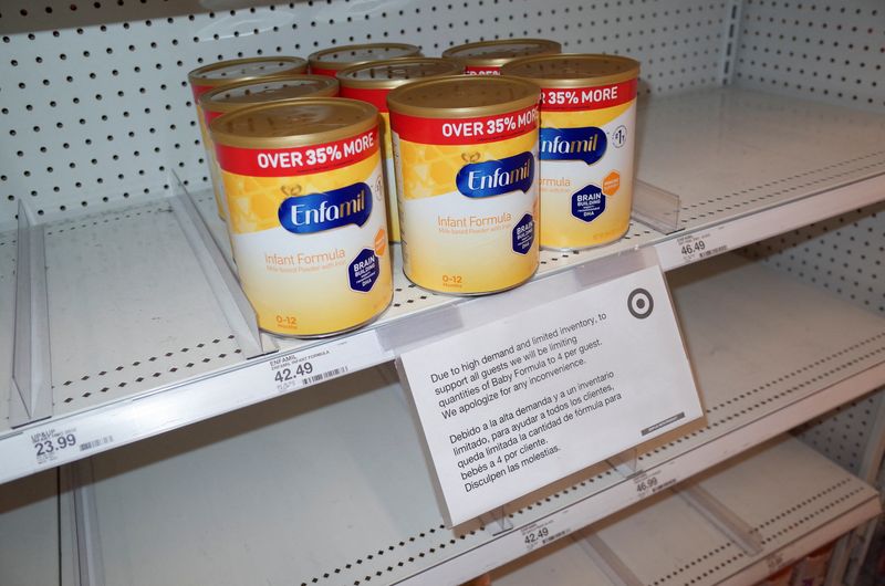 Analysis-As shortage persists, Reckitt tightens grip on U.S. baby formula market