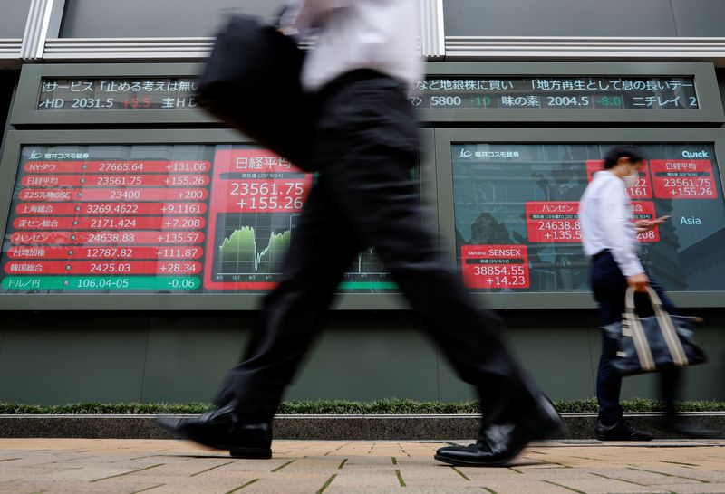 Asia stocks edge higher, dollar in the doldrums