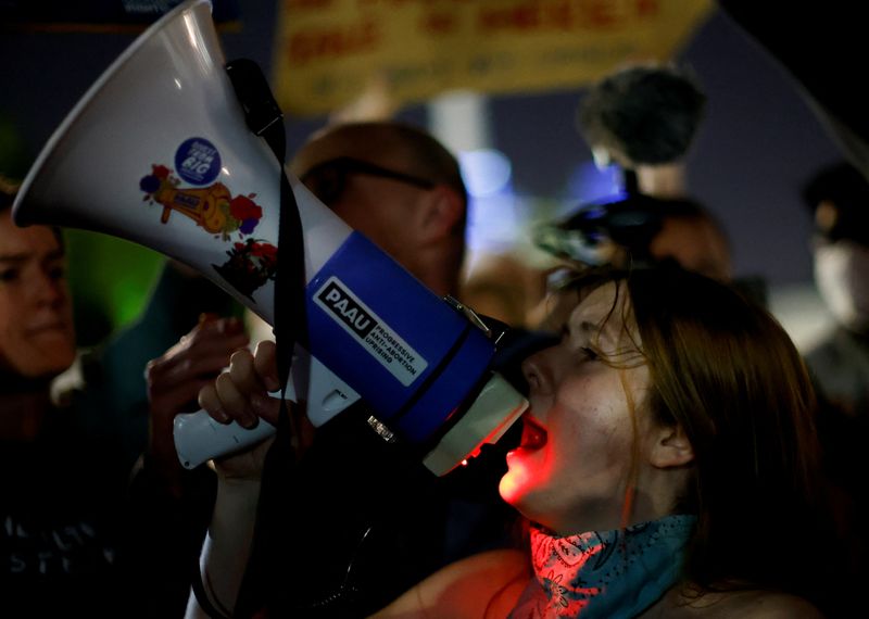 'Do something Democrats,' abortion rights supporters chant at U.S. Supreme Court