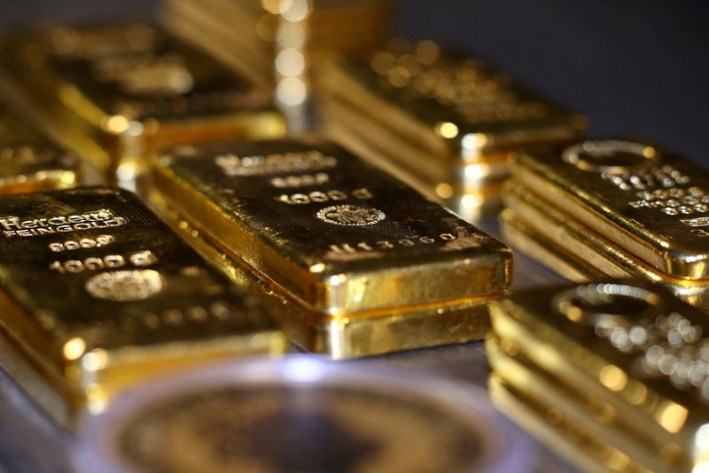 Gold prices pinned near 2-1/2-month low as investors await Fed meeting