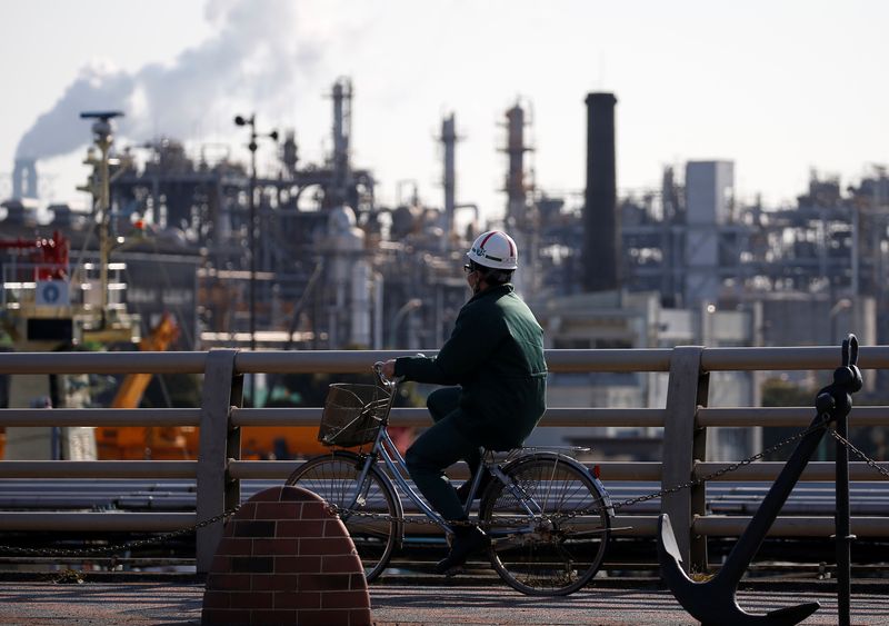 Japan's April factory output slumps in sign of pressure on economy