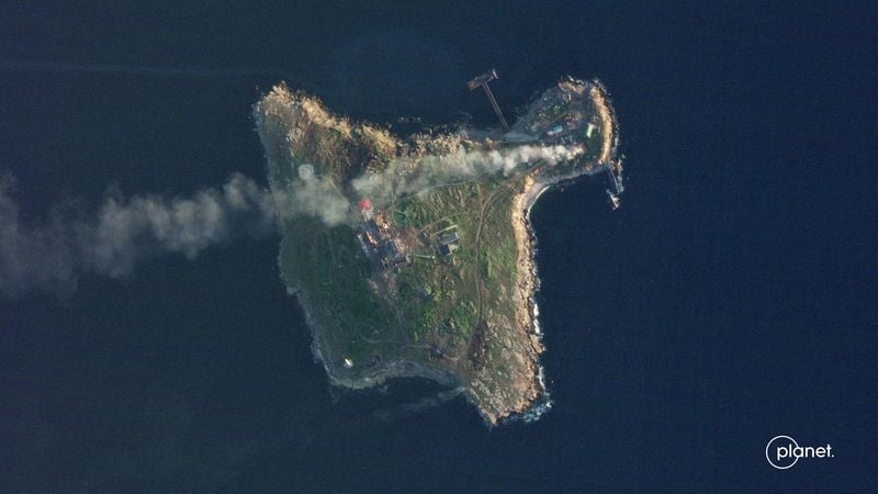 Ukraine battles Russia in Black Sea over strategic Snake Island