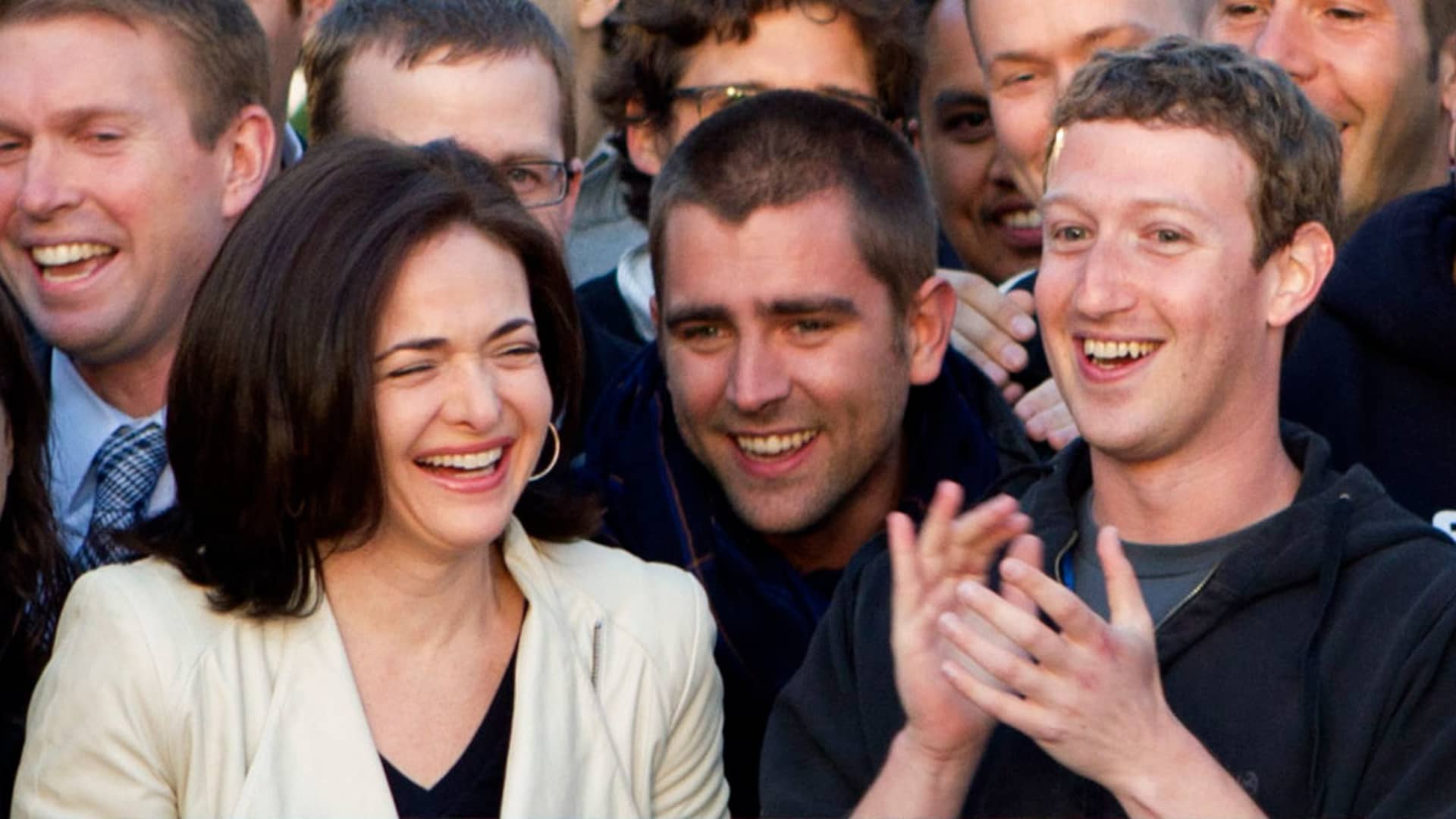 Sheryl Sandberg was adult in room of Zuckerberg production at Facebook
