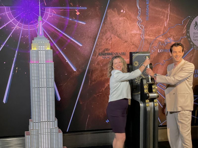 Empire State Building shines purple, gold for Queen Elizabeth Jubilee