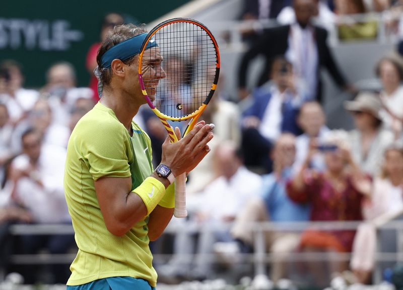 Tennis-Nadal wins record-extending 14th French Open title, takes Grand Slam tally to 22