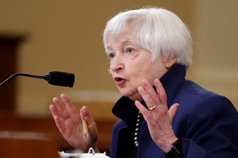Yellen says U.S. recession unlikely, but no drop in gasoline prices soon